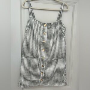 J. Crew Black and White Checkered Dress